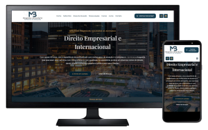 Site institucional de escritório de advocacia desenvolvido pela Projeto Virtual