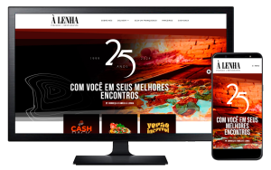 Institucional com integração de delivery desenvolvido pela Projeto Virtual