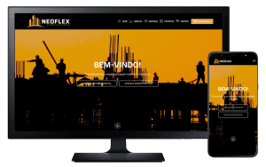 Site institucional de Construção desenvolvido pela Projeto Virtual